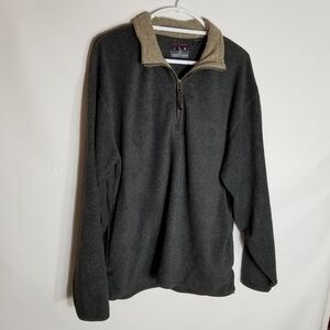 J.G. Hook Marine Fleece Jacket Men's Large Dark Gray Full Zip Vintage